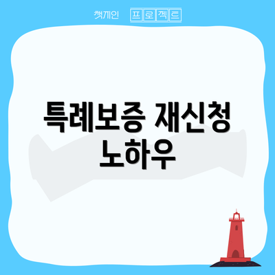 특례보증 재신청 노하우