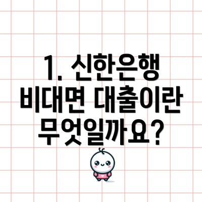 1. 신한은행 비대면 대출이란 무엇일까요?