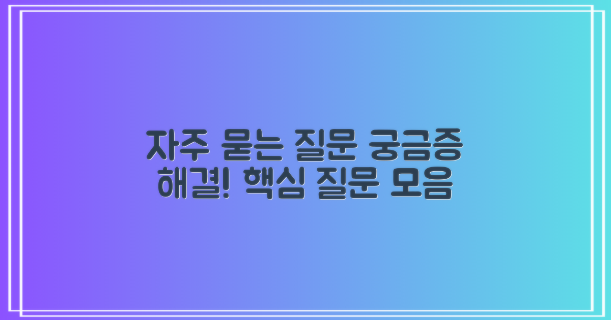 자주 묻는 질문