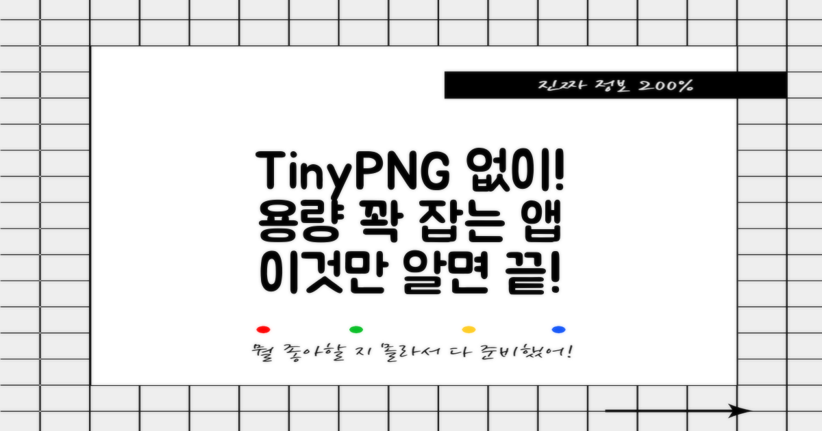 프로그램 없이 사진 이미지 용량 줄이기: TinyPNG 대안 필수 앱 순위