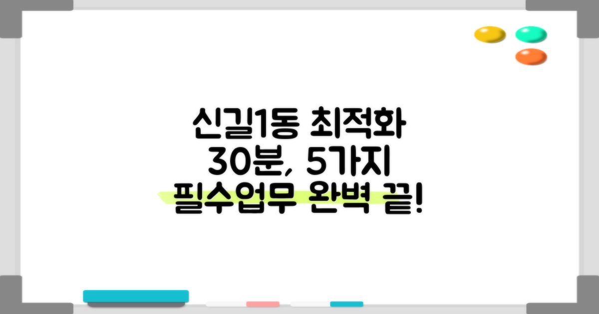 신길제1동주민센터, 30분 안에 5가지 필수 업무 완벽 처리!