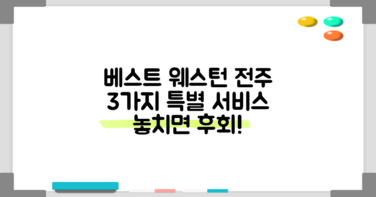 3가지 특별 서비스: 베스트 웨스턴 플러스 전주에서 놓치지 말아야 할 매력!