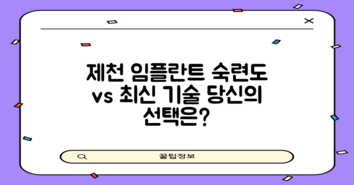 제천시 임플란트 치과, 숙련도와 첨단 장비 사이에서 고민이신가요?