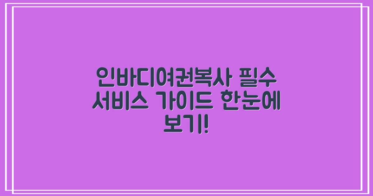 인바디, 여권, 복사... 필요한 서비스 이용 가이드