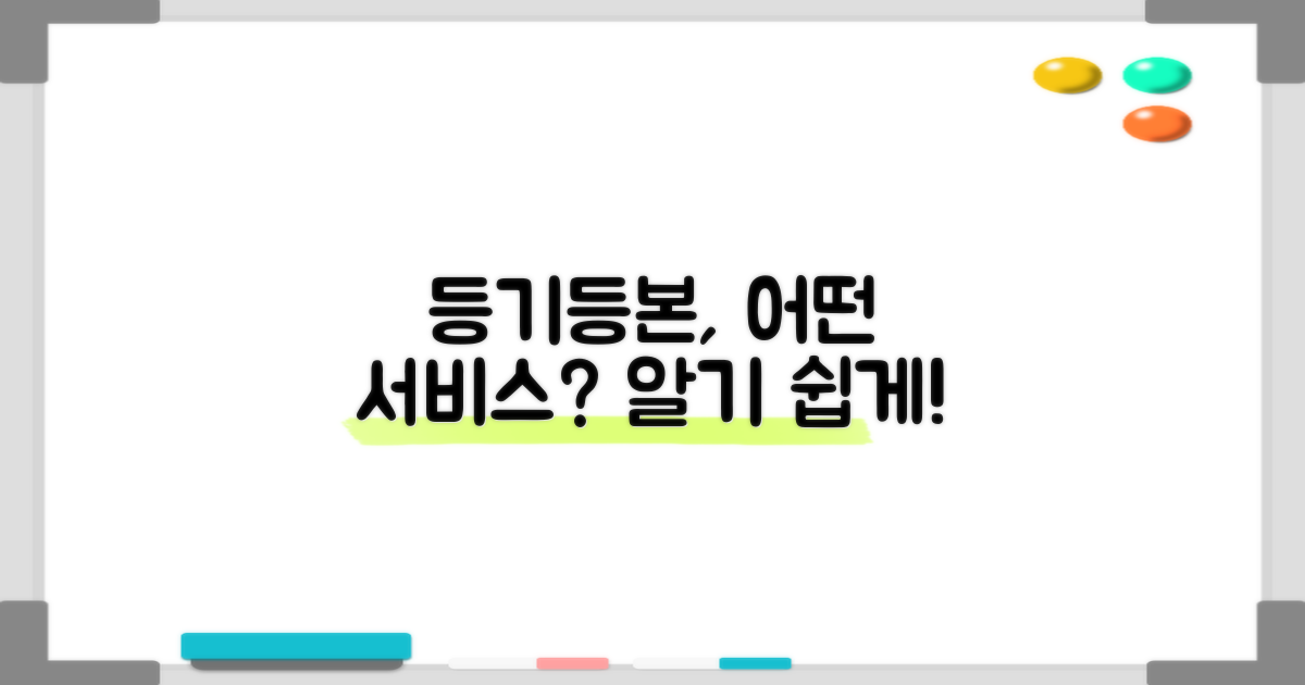 등기, 등본, 어떤 서비스?