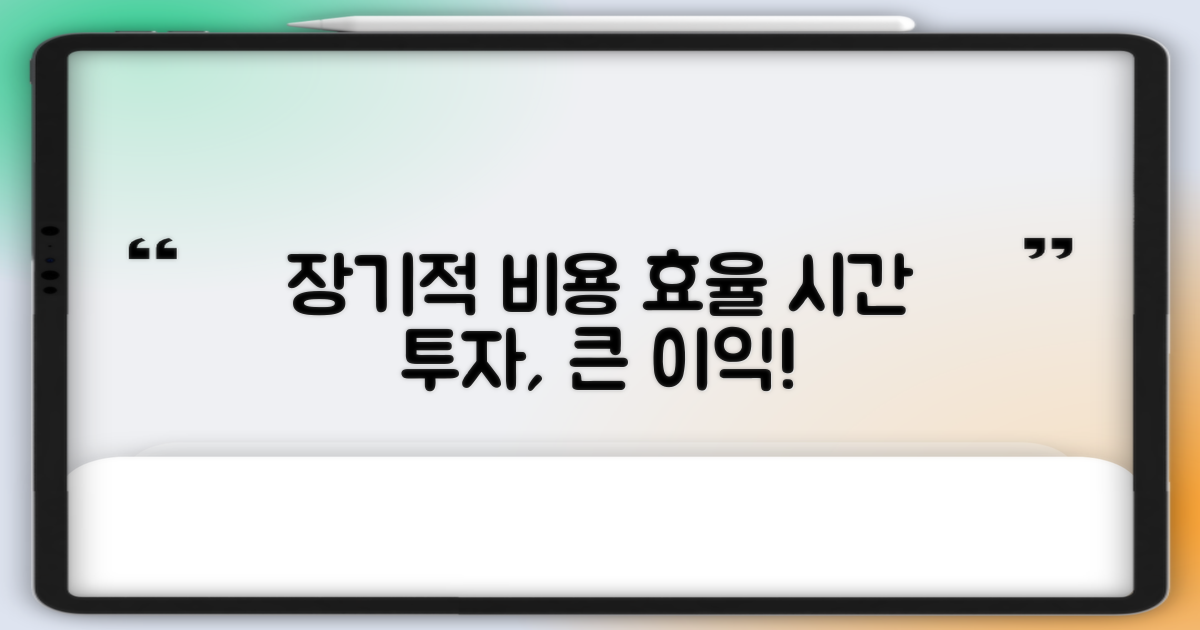 장기적 관점에서의 비용 효율성