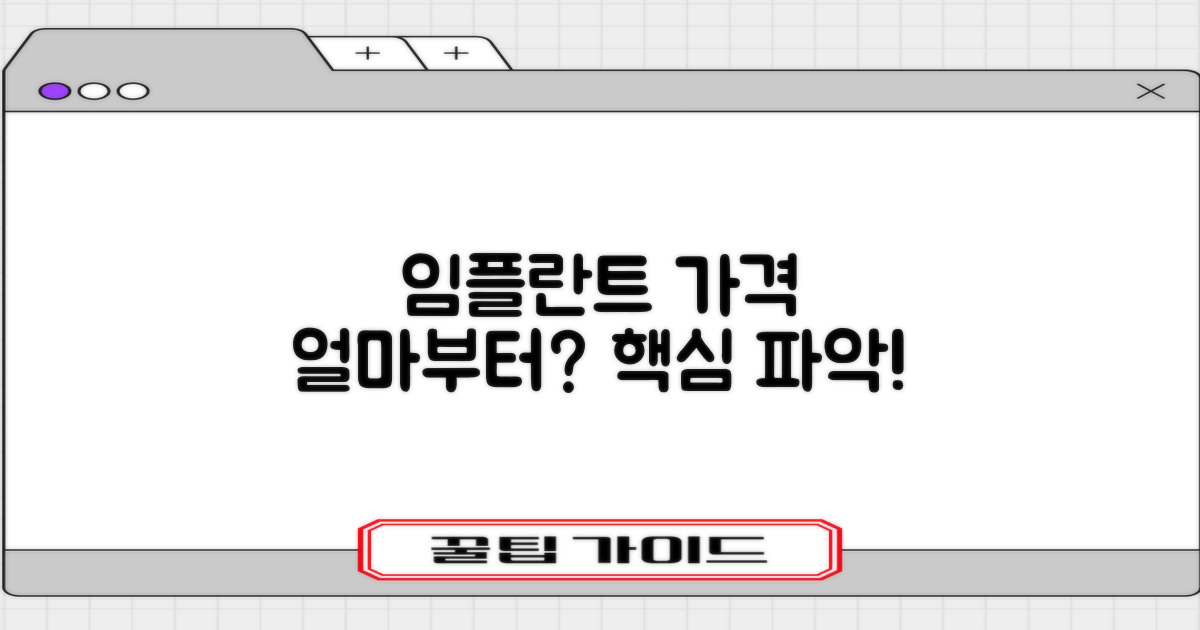 임플란트 가격, 얼마부터 생각해야 할까?