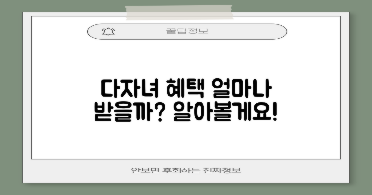 다자녀 혜택, 과연 얼마나?