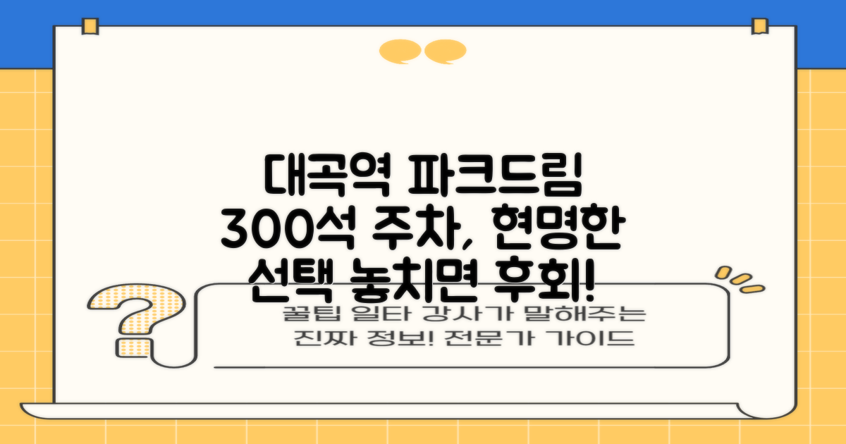 대곡역파크드림도서관: 300석 주차 공간, 현명한 선택 가이드