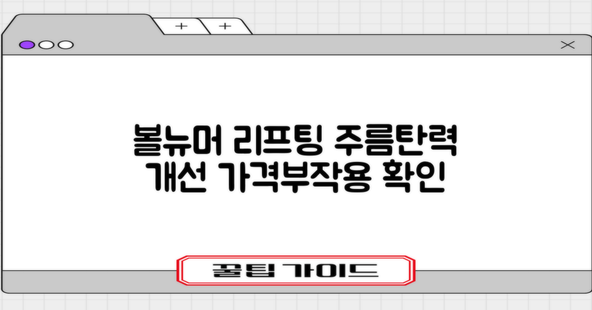 볼뉴머 리프팅, 주름개선과 탄력 한번에! 가격과 부작용은?