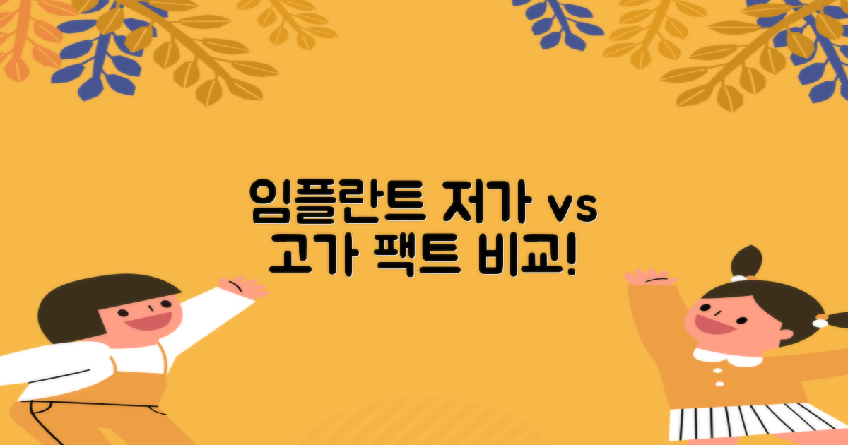 저가 vs 고가 임플란트