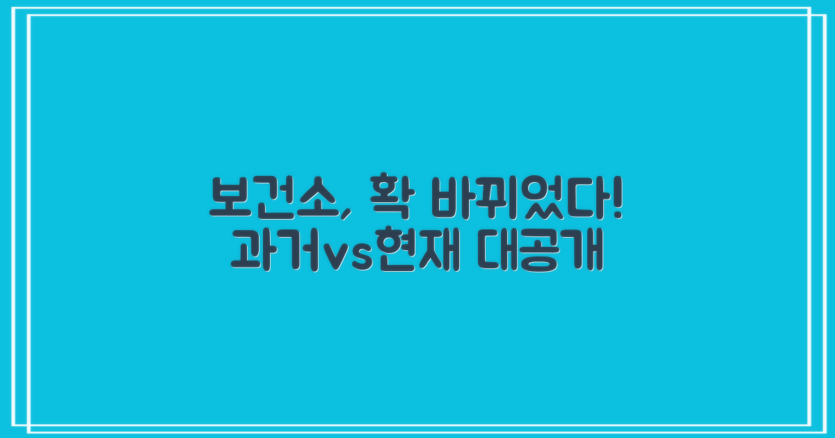 과거와 현재, 보건소 진화