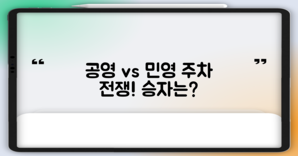 공영 vs 민영 주차