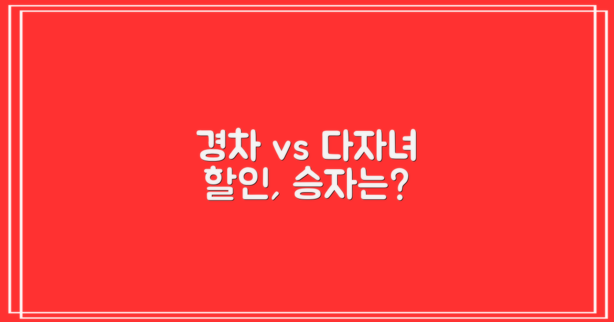 경차 vs 다자녀 할인