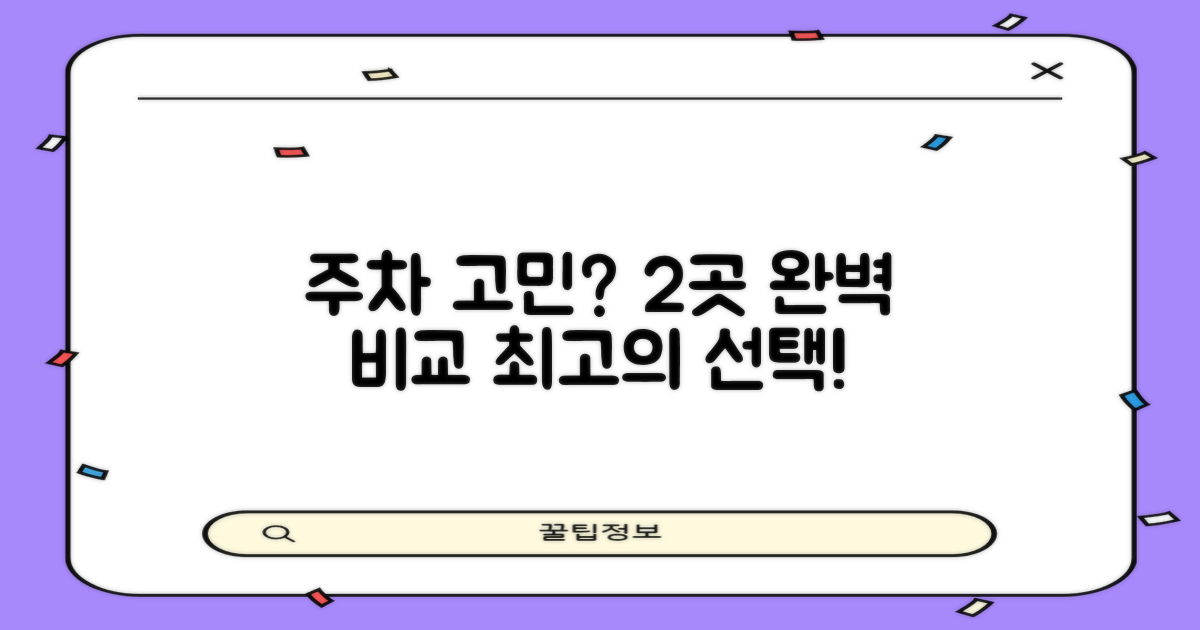 주차 2곳 대안 분석