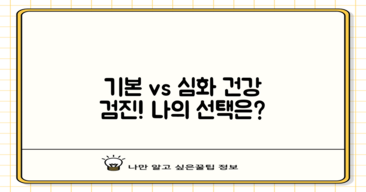 기본 vs 심화 검진: 필요성