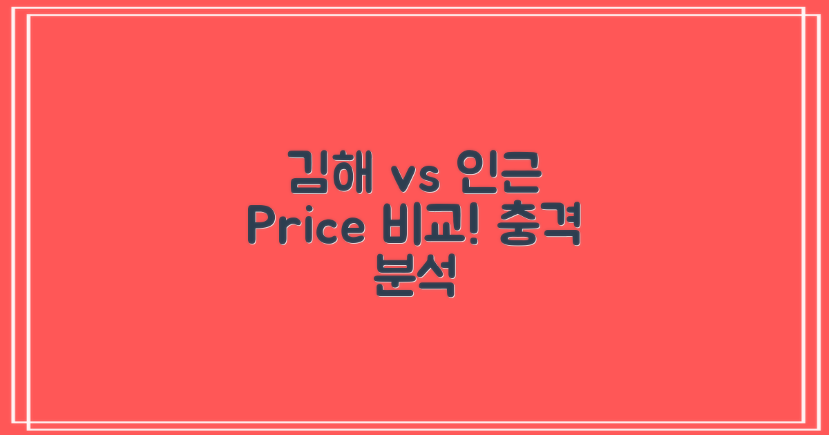김해 vs 주변 지역 가격