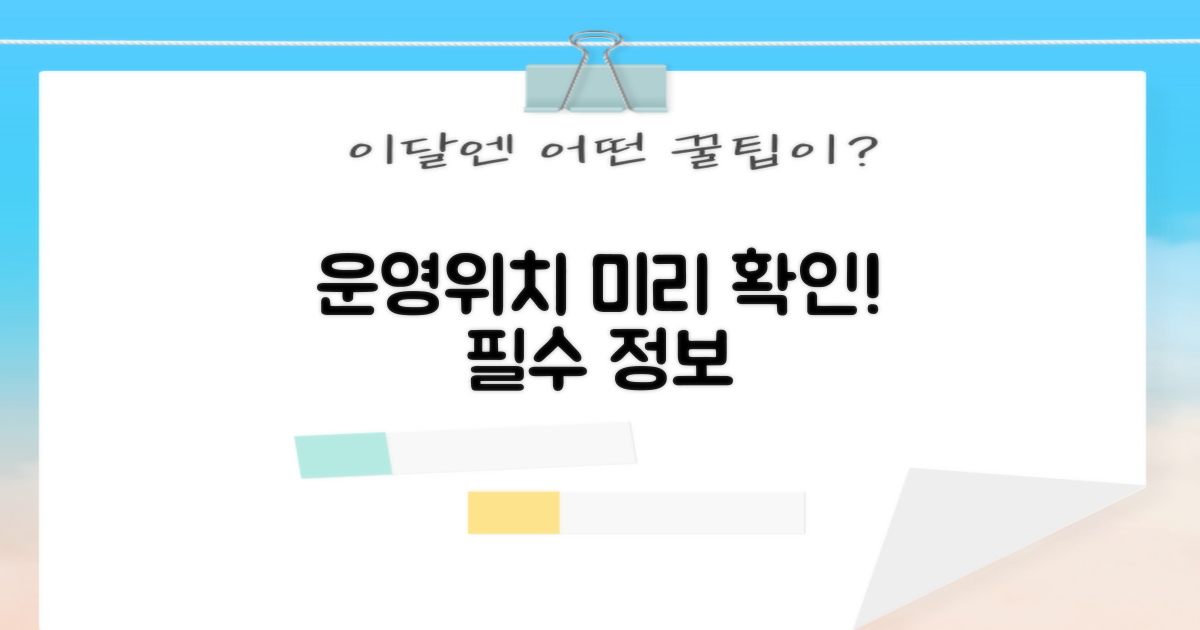 운영시간/위치, 미리 알아두세요!