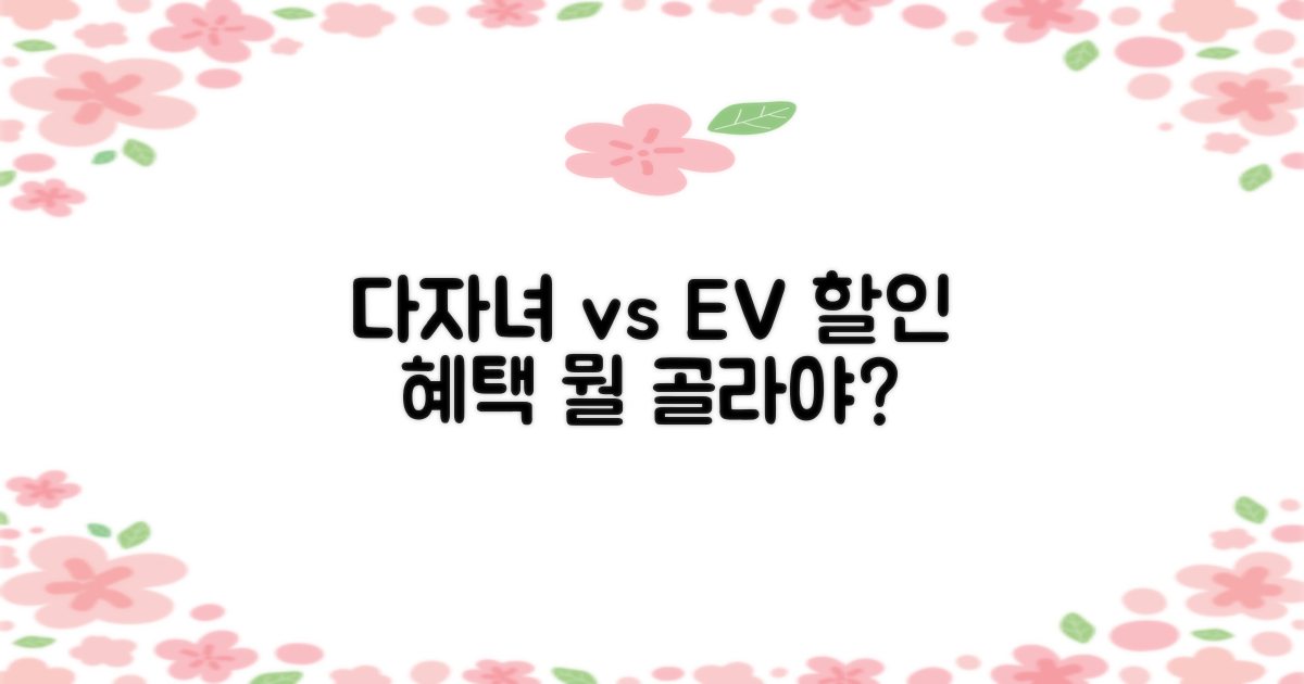 다자녀 vs 전기차 할인