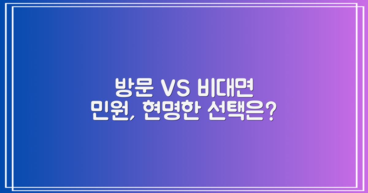 방문 민원 vs 비대면 처리