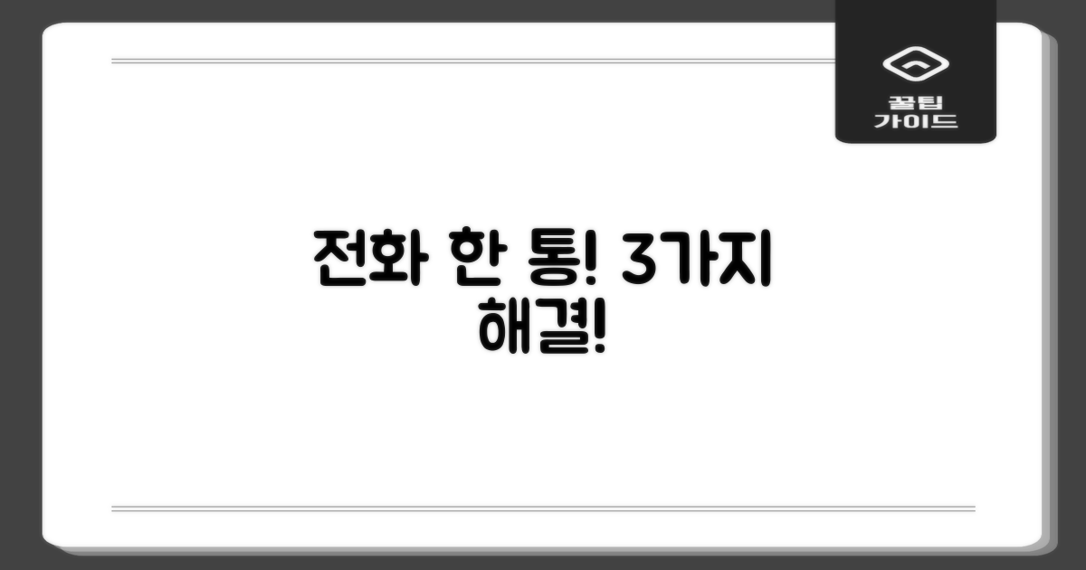 전화 한 통 3가지 해답