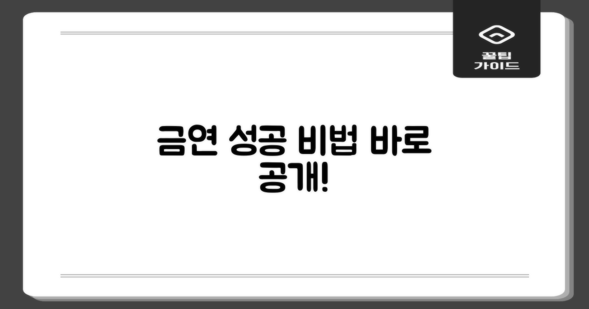 금연 시작, 어떻게 할까요?