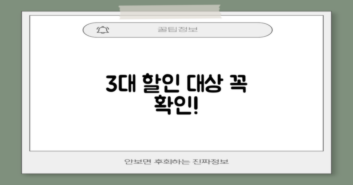 3대 할인 대상 확인