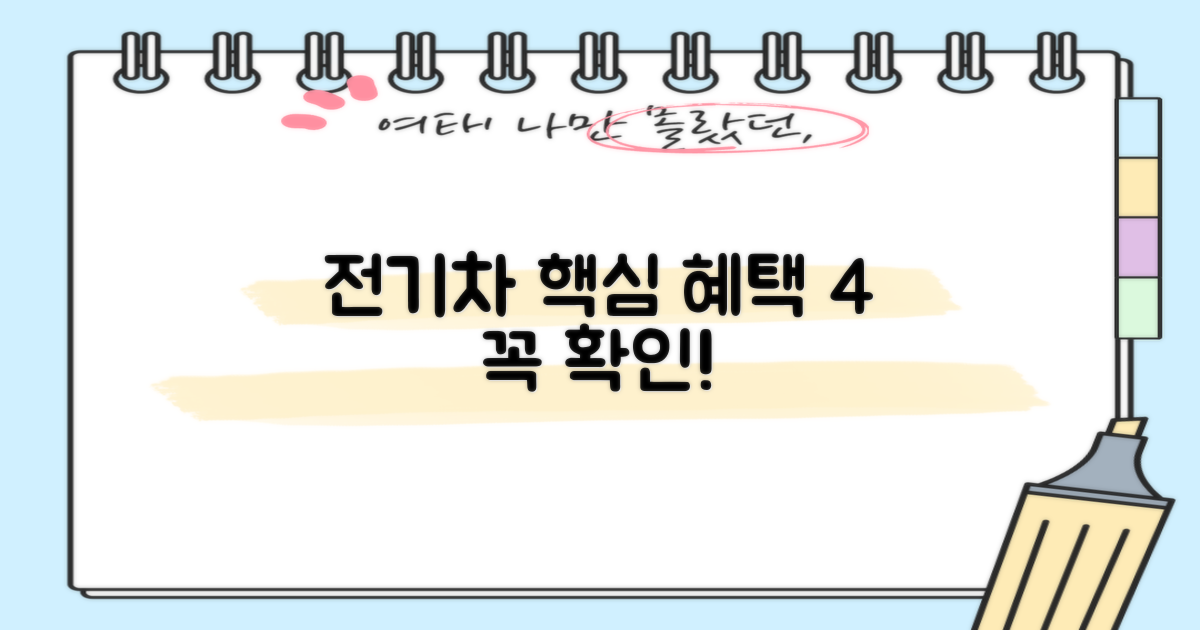 전기차 혜택, 4가지 필수 확인