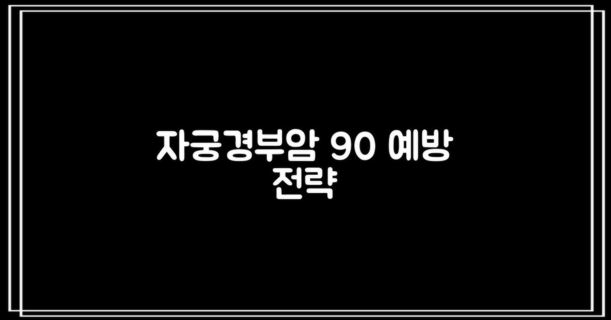 자궁경부암 90% 예방 전략