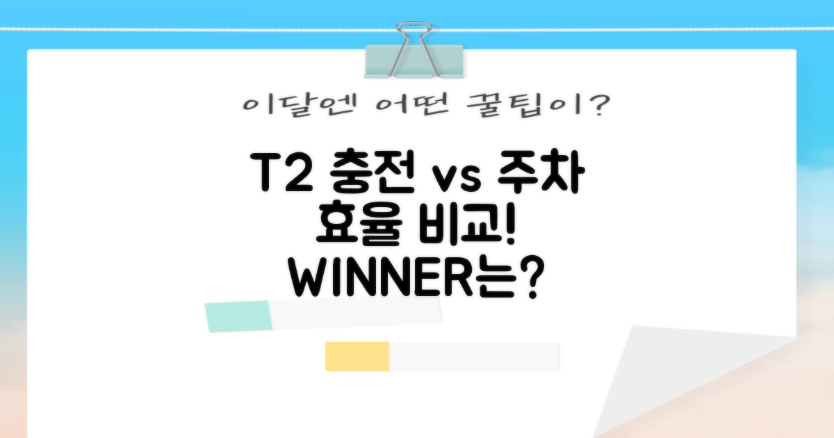 T2 충전 vs 주차 효율