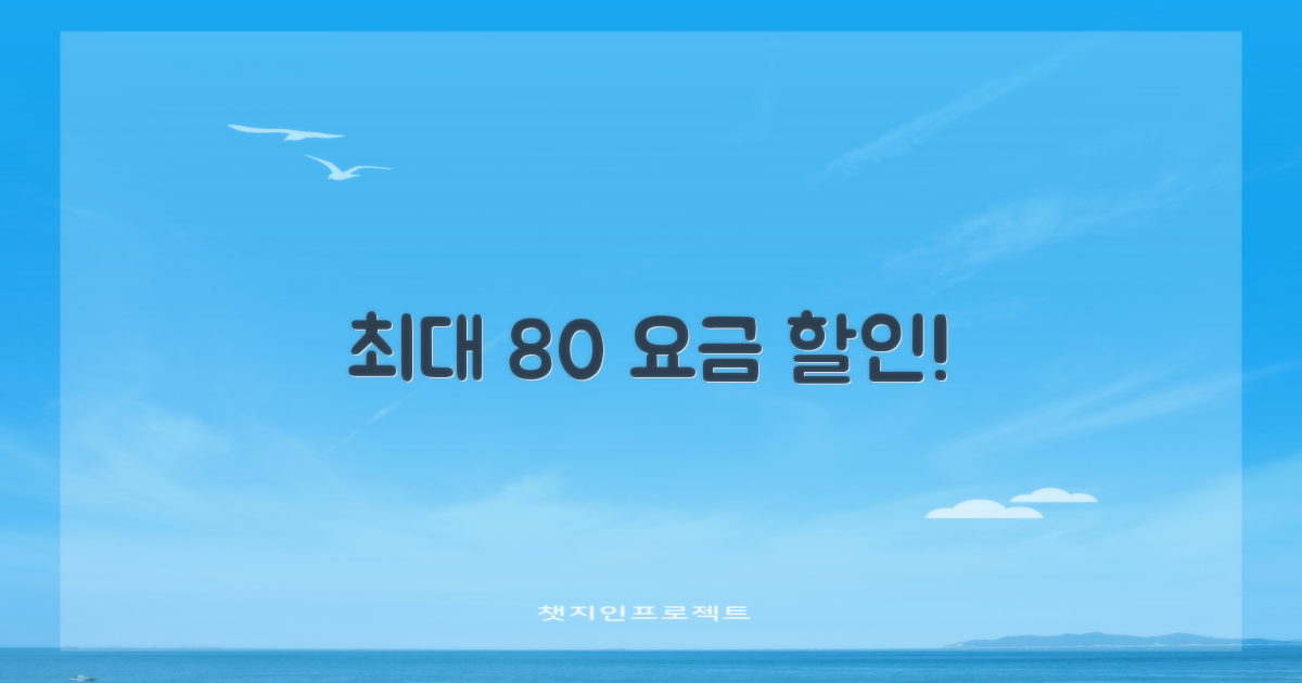 최대 80% 요금 할인율