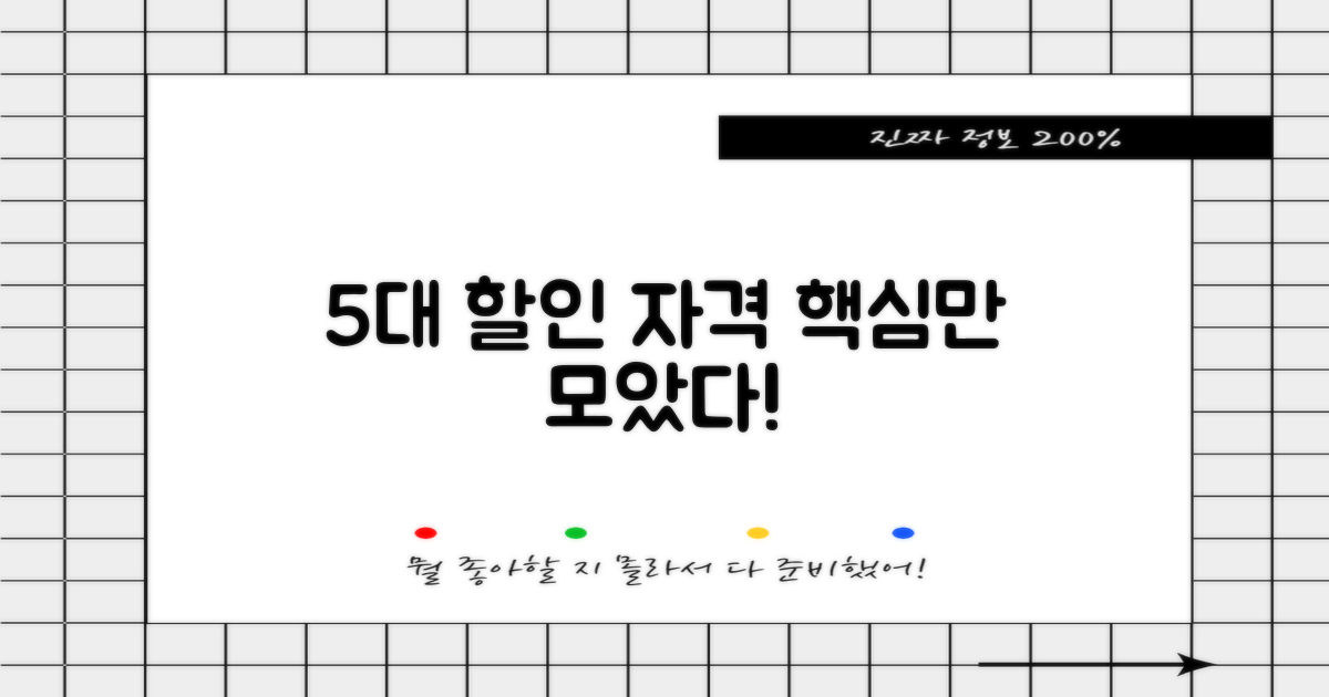 5대 핵심 할인 자격