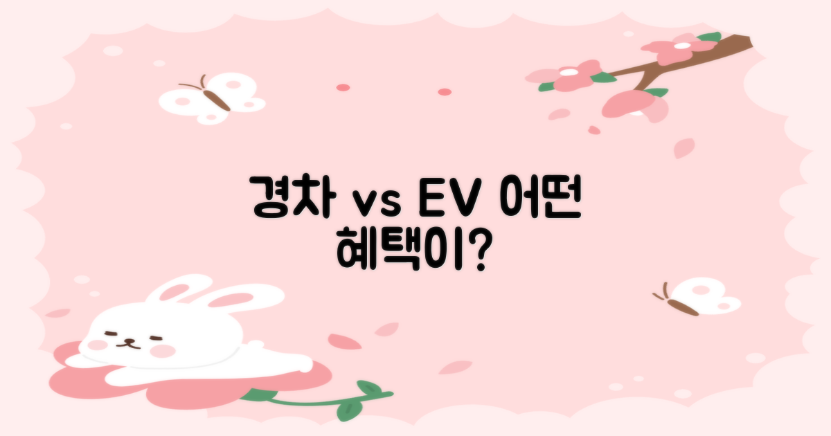 경차/전기차 vs 일반차 혜택