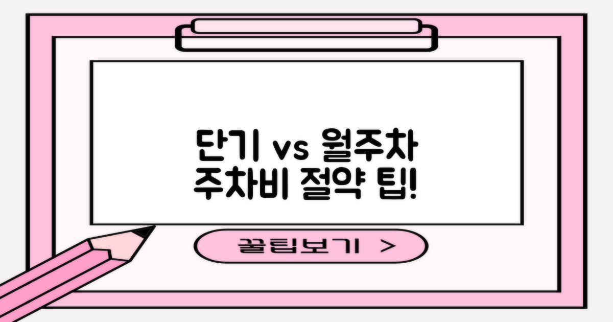 단기 vs 월주차: 이득 비교
