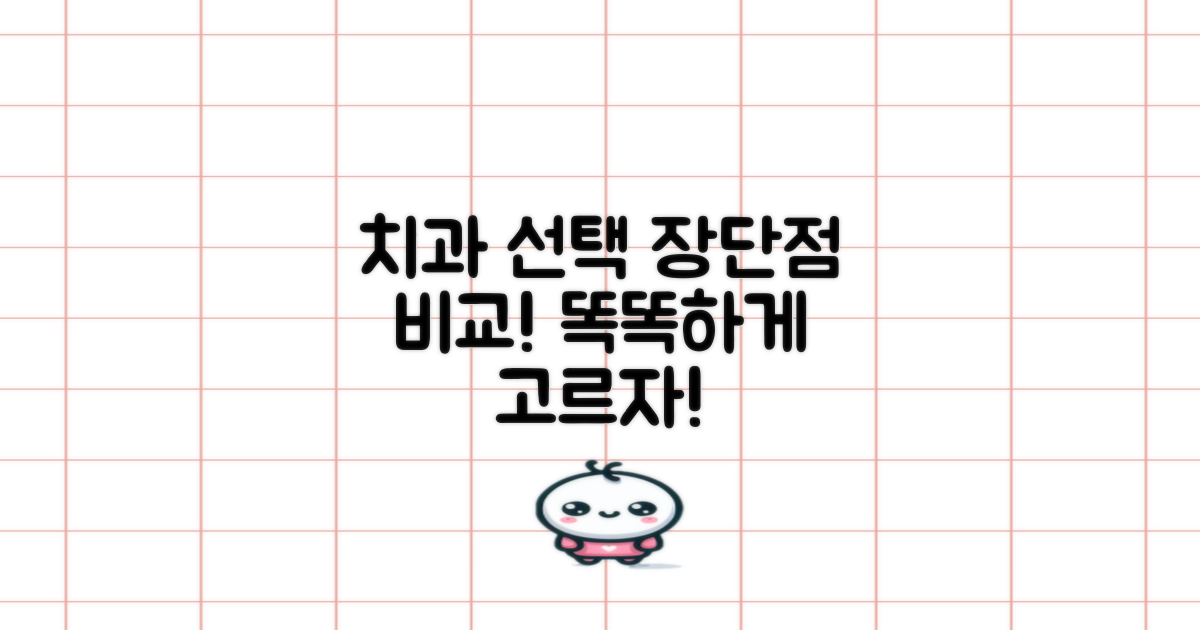 각 치과의 장단점은?