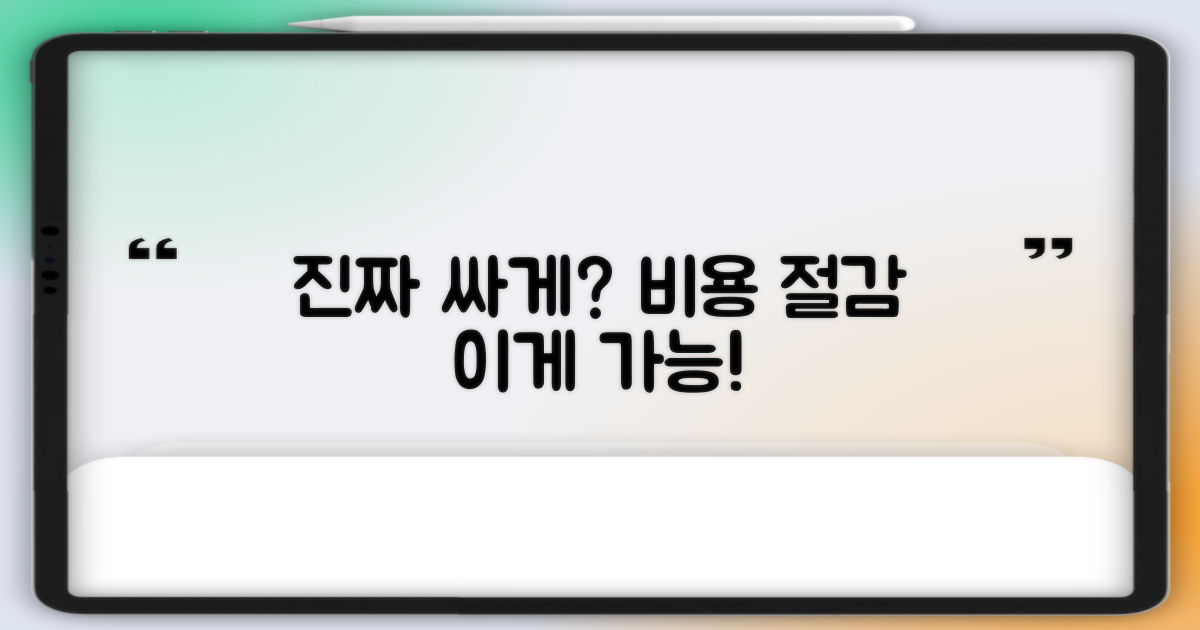 비용, 정말 저렴하게 가능할까요?