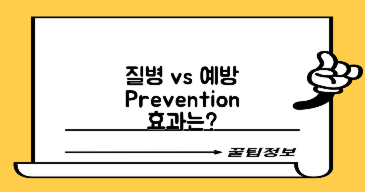 질병 vs 예방 효과