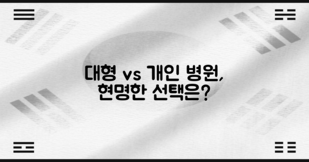 대형 vs 개인 병원 비교
